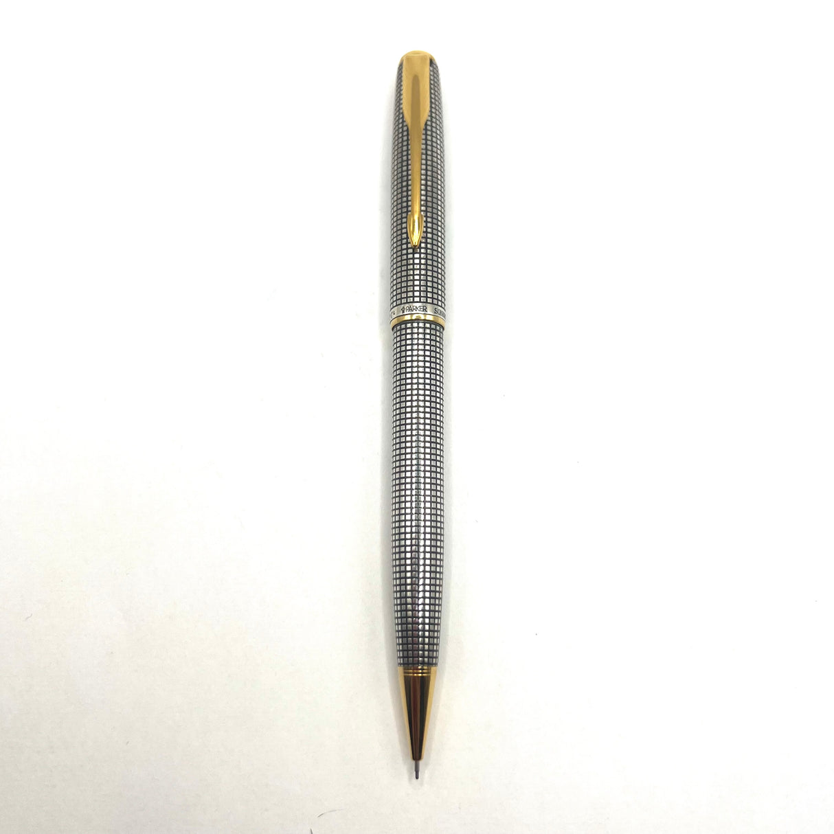 Parker Sonnet Sterling Silver Cisele Cross Hatch Design Mechanical Pencil 0.7mm