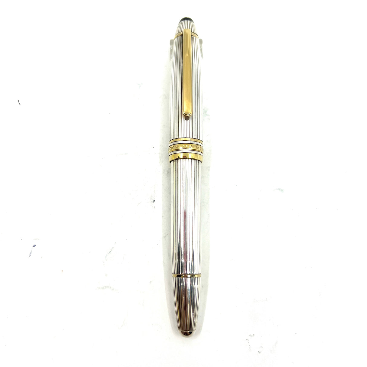 Montblanc Meisterstück Solitaire Le Grand Striped Sterling Silver #146S Fountain Pen