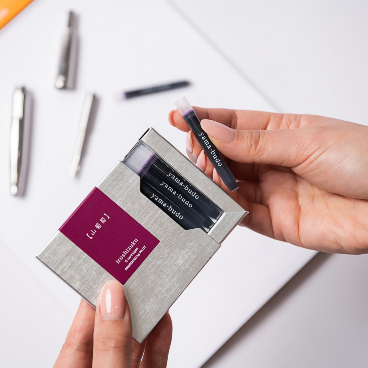 Yama-budo (Crimson Glory Vine) - Iroshizuku Ink Cartridges by Pilot (Pack of 6)