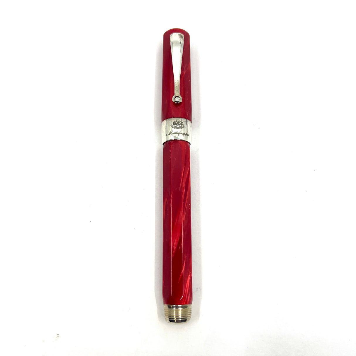 Montegrappa Symphony Lustrous Red Celluloid Octagonal Fountain Pen