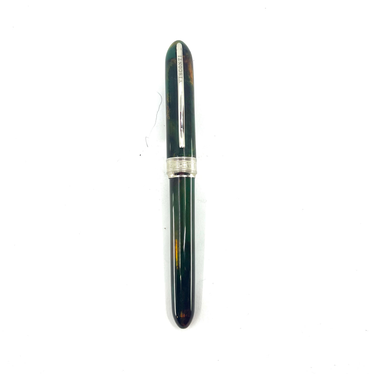 Visconti Maxi Van Gogh Variegated Green & Amber Fountain Pen Circa 2000 - Semi-Flex Medium 14kt Gold Nib