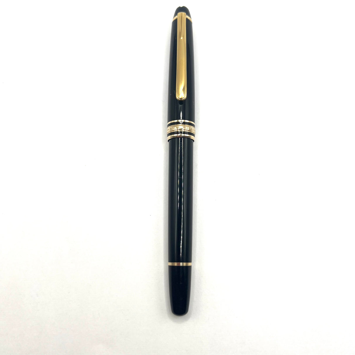 Montblanc Meisterstuck Classique #144 Black Resin Fountain Pen- Fine 14kt Gold Nib