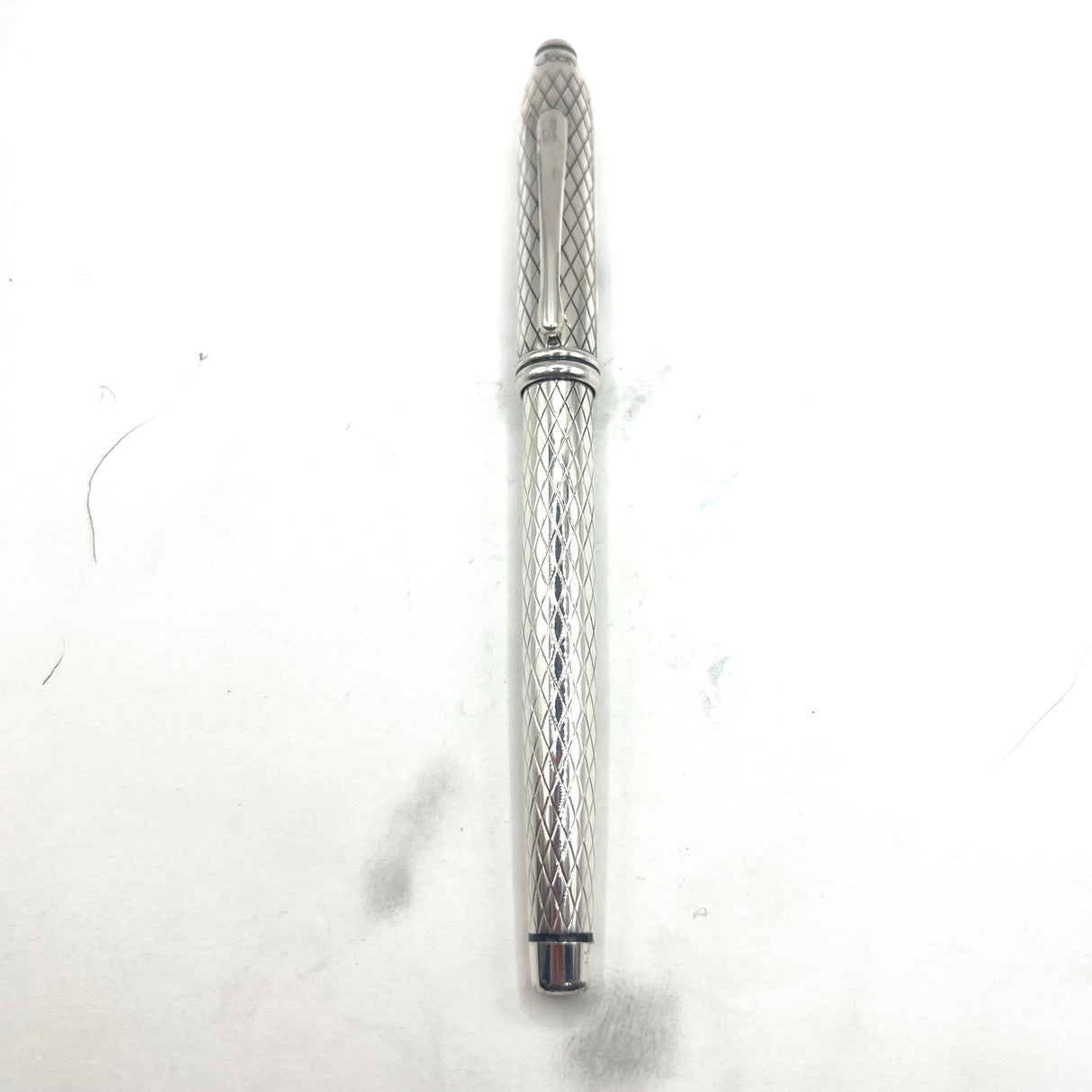 Cross Townsend Sterling Silver Fountain Pen - Made for 25th Anniversary of Joon Pens(NYC)- Fine 18kt Gold Nib