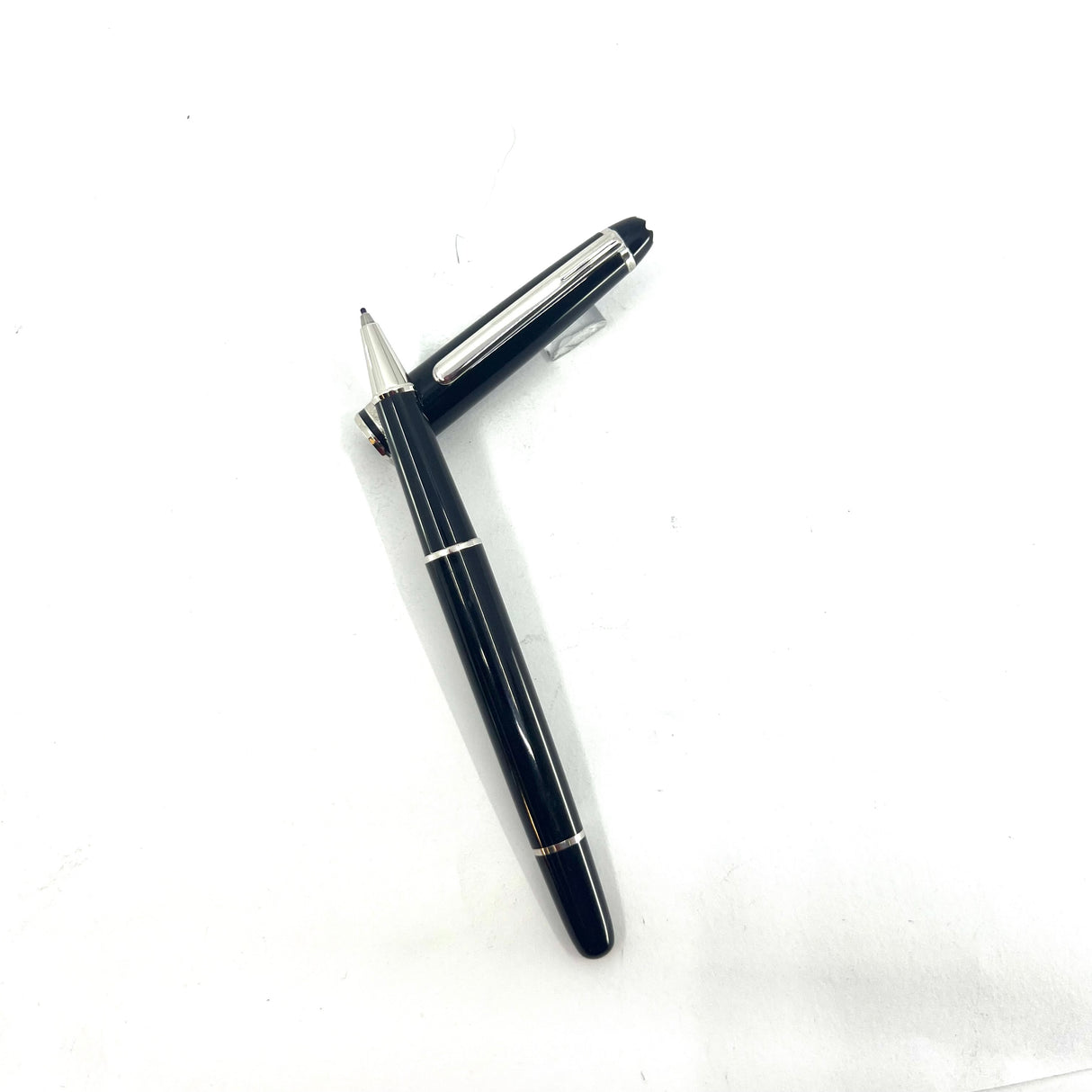 Montblanc Meisterstuck Platinum-Coated Black Resin Classique Rollerball