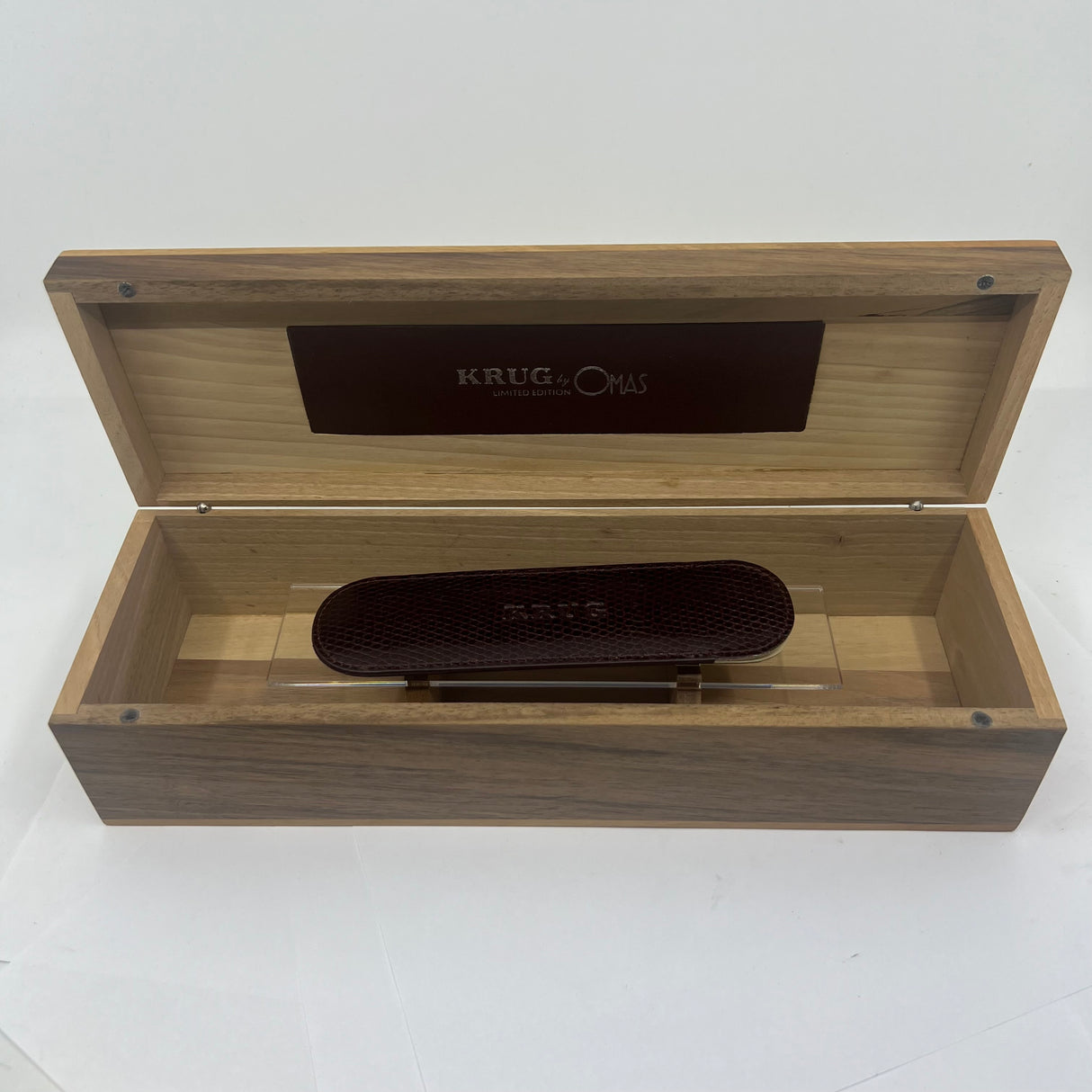 OMAS Krug Limited Edition Oak Wood & Sterling Silver Fountain Pen - Medium 18kt Gold Nib