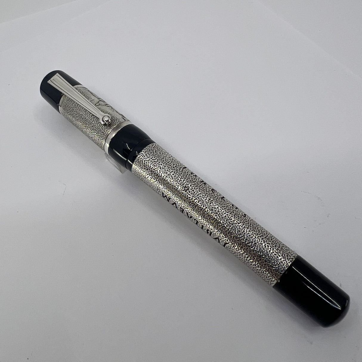 Delta Jubileum Sterling Silver Lever-Fill Limited Edition Fountain Pen - Medium 18kt Gold Nib