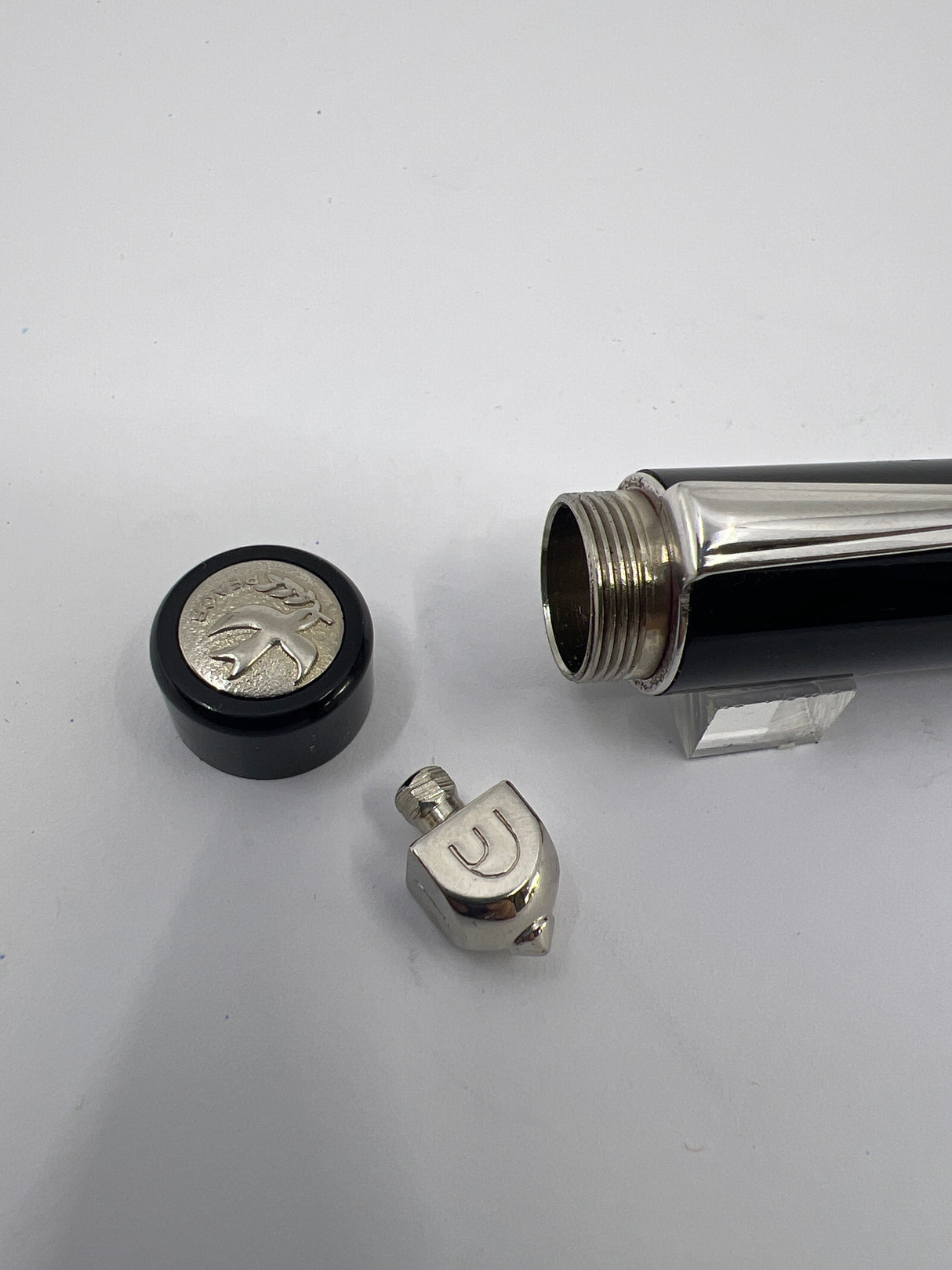 Delta Hanukkah Dreidel Black - Rollerball Pen