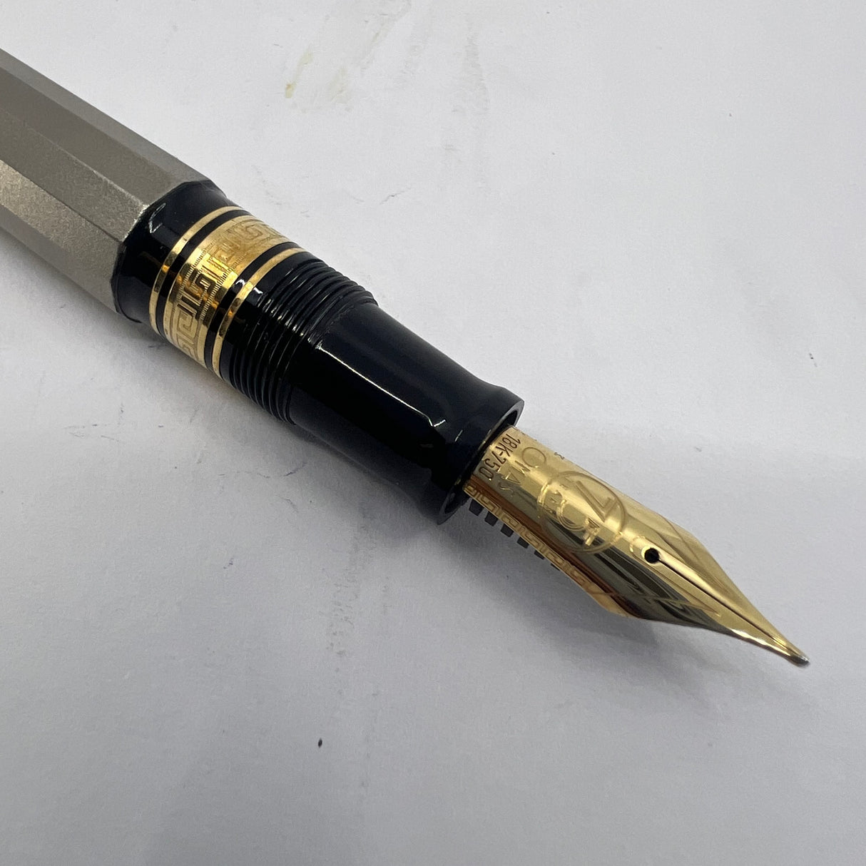 OMAS T-2 Titanium 75th Anniversary Limited Edition Fountain Pen - Medium 18kt Gold Nib