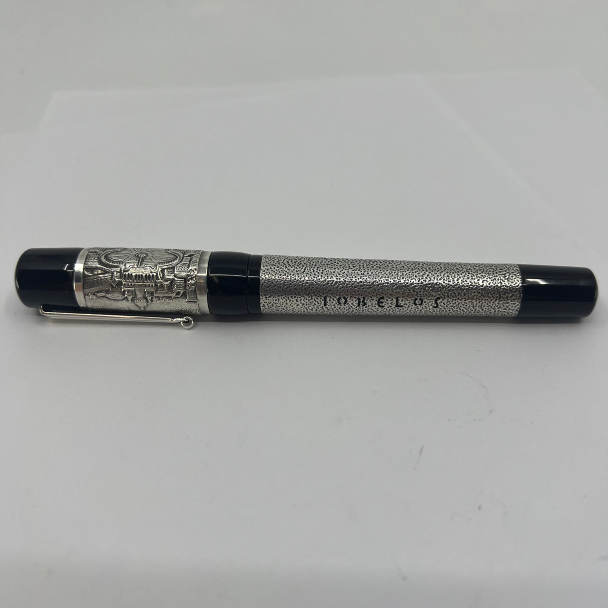 Delta Jubileum Sterling Silver Lever-Fill Limited Edition Fountain Pen - Medium 18kt Gold Nib