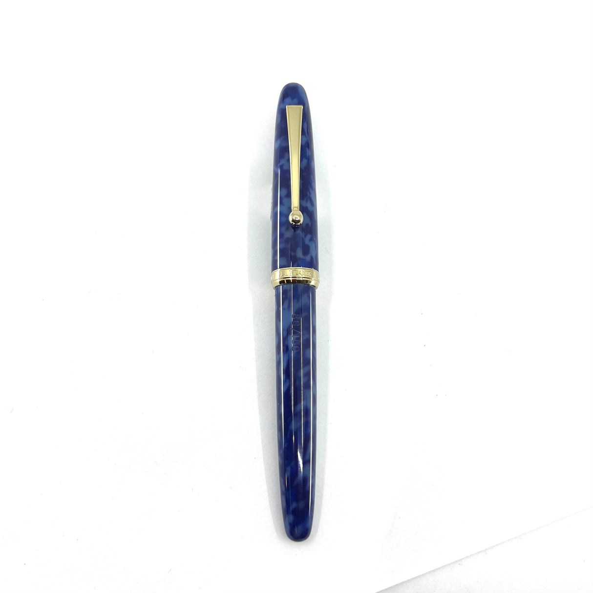 Sailor Magellan Blue on Blue Marbled Fountain Pen Special Edition! - Broad 21kt Gold Nib - RARE!