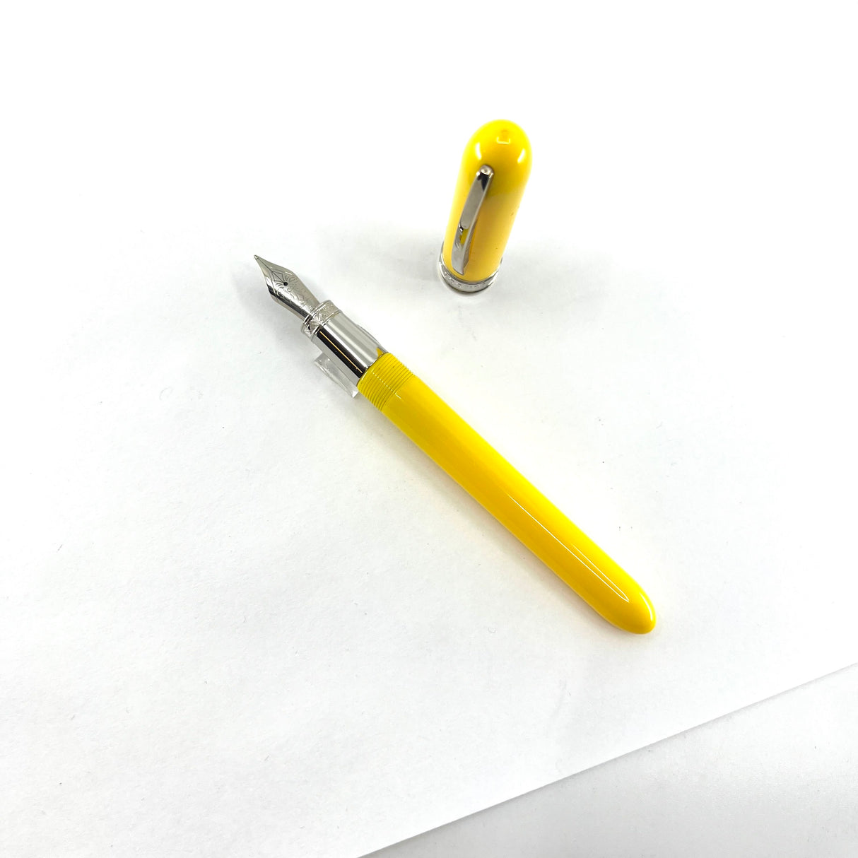 Visconti van Gogh First Generation Yellow Fountain Pen - Broad Stainless Steel Nib