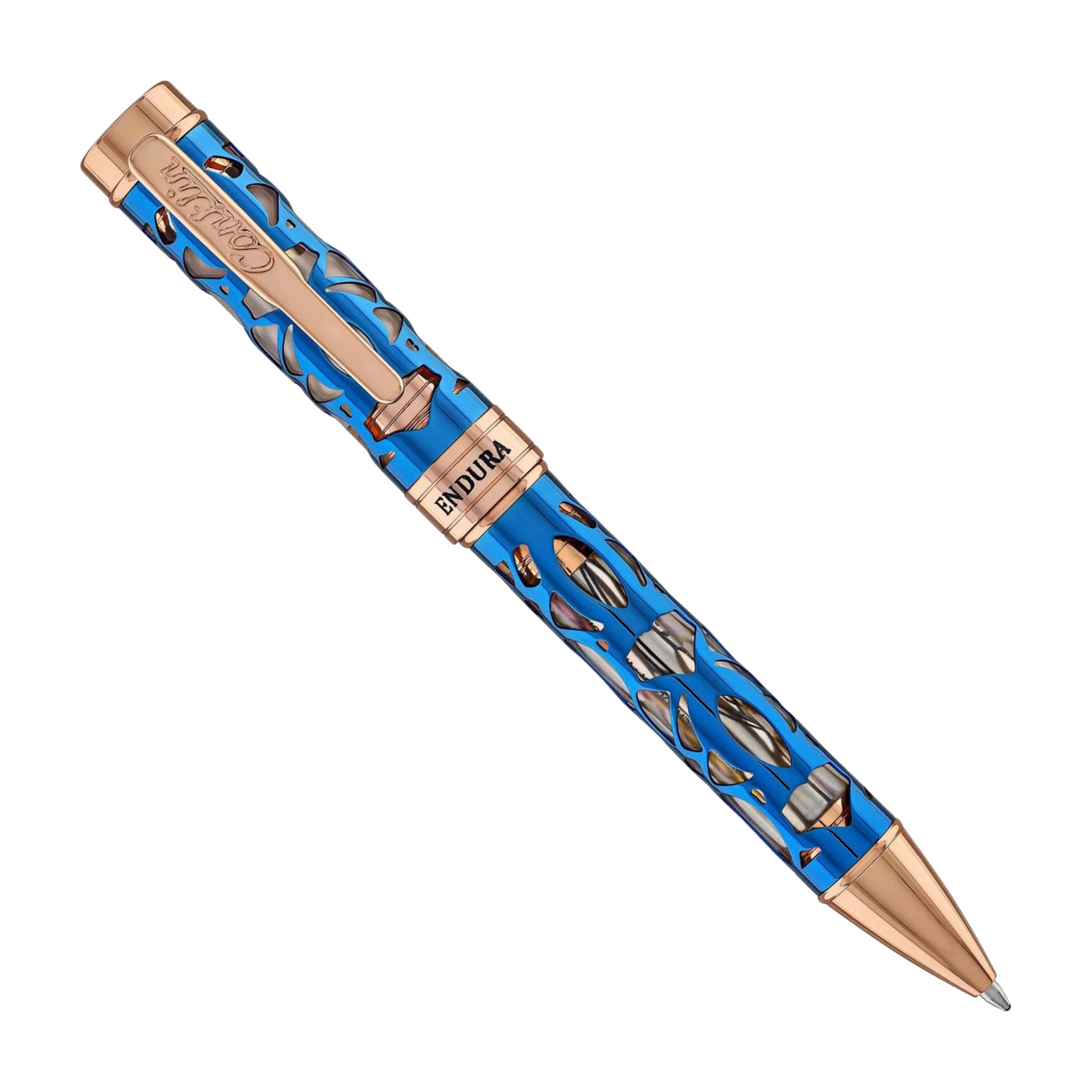 Conklin Endura Deco Crest Demo Blue Rosegold Ballpoint