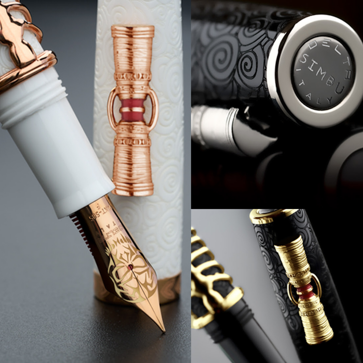 Delta Indigenous People Simbu Gold Trim Fountain pen L.E.