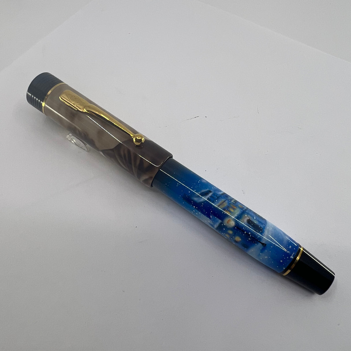 Conway-Stewart UK Charles Dickens "A Christmas Carol" Limited Edition Hand Painted Fountain Pen - Fine 18kt Gold Nib - Number 1 of Only 8 Pens Made (2006)!!!