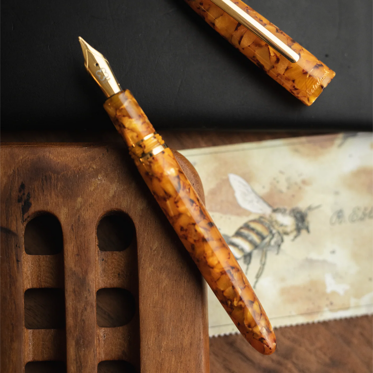 Esterbrook Estie Honeycomb with Gold Trim Fountain Pen