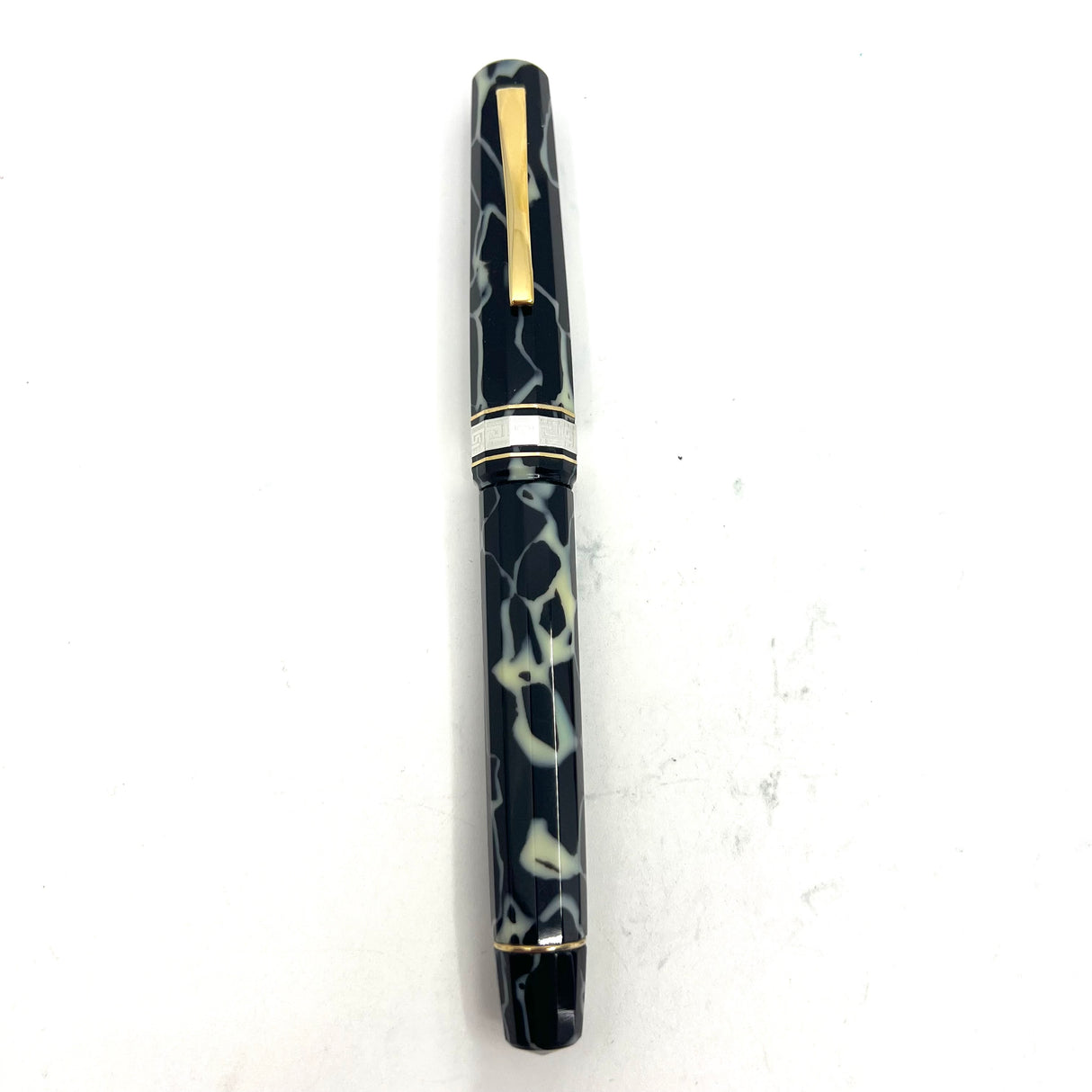 OMAS Galileo Black & Pearl Marbled Celluloid Limited Edition Fountain Pen