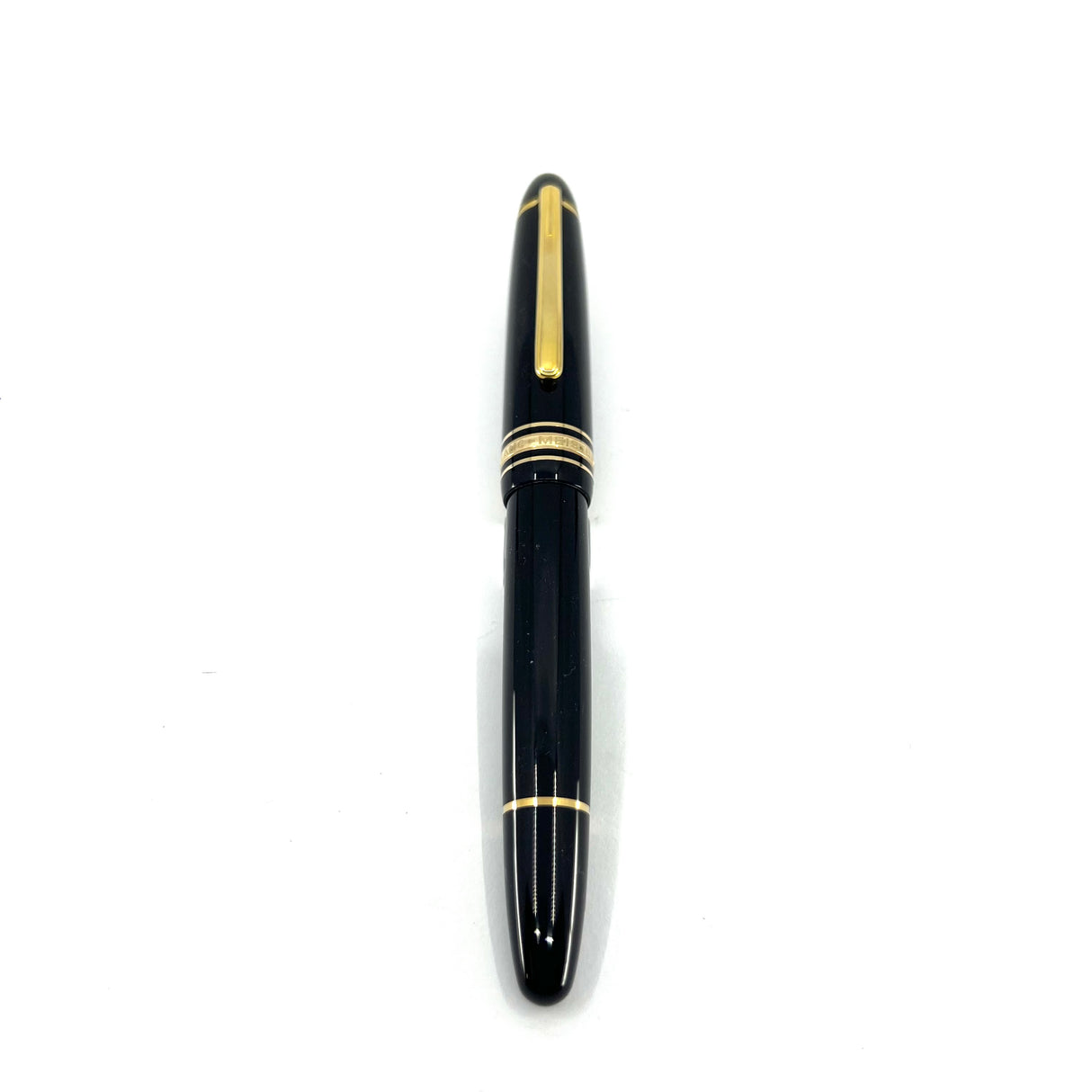 Montblanc Black Meisterstuck #146 LeGrand Fountain Pen - Semi Flex Fine 14kt Gold Nib