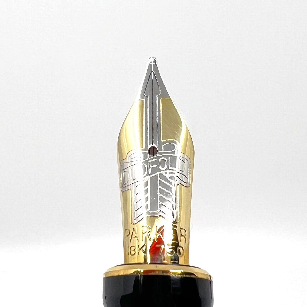 Parker Centennial (Largest Size) Duofold Jade (Grayish Green Marble) Fountain Pen