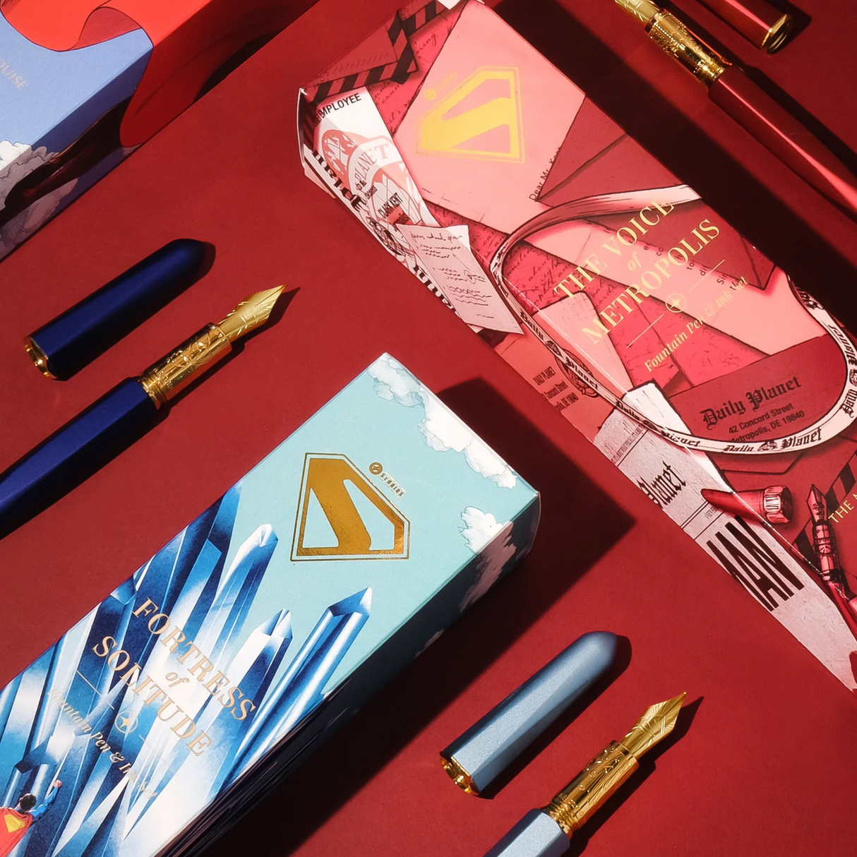 Ferris Wheel Press Superman The Voice of Metropolis Fountain Pen & Ink Set