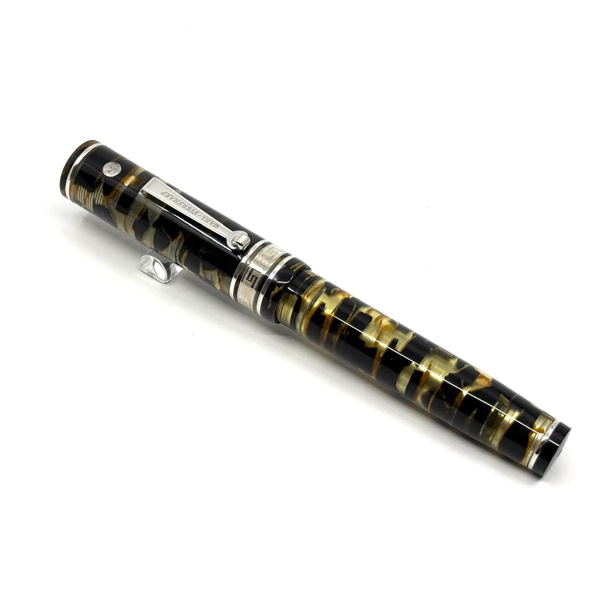 Wahl-Eversharp Black/Bronze/Transparent Original OMAS Lucens Celluloid Decoband Oversized Fountain Pen