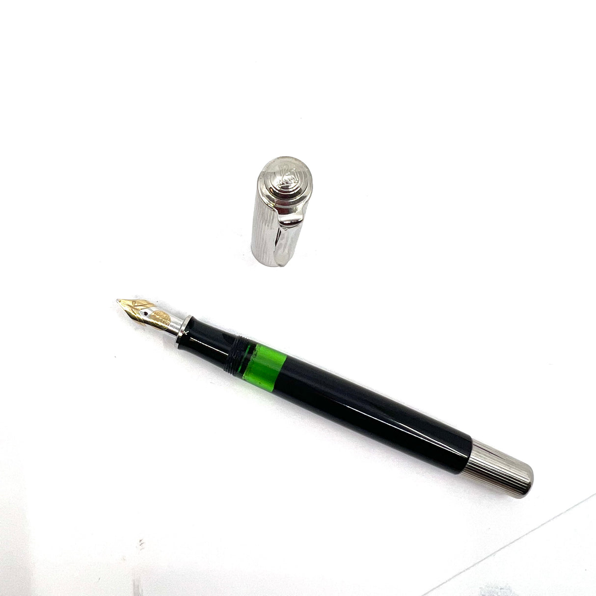 Pelikan M730 Souveran Sterling Silver & Black Fountain Pen - Scarce!