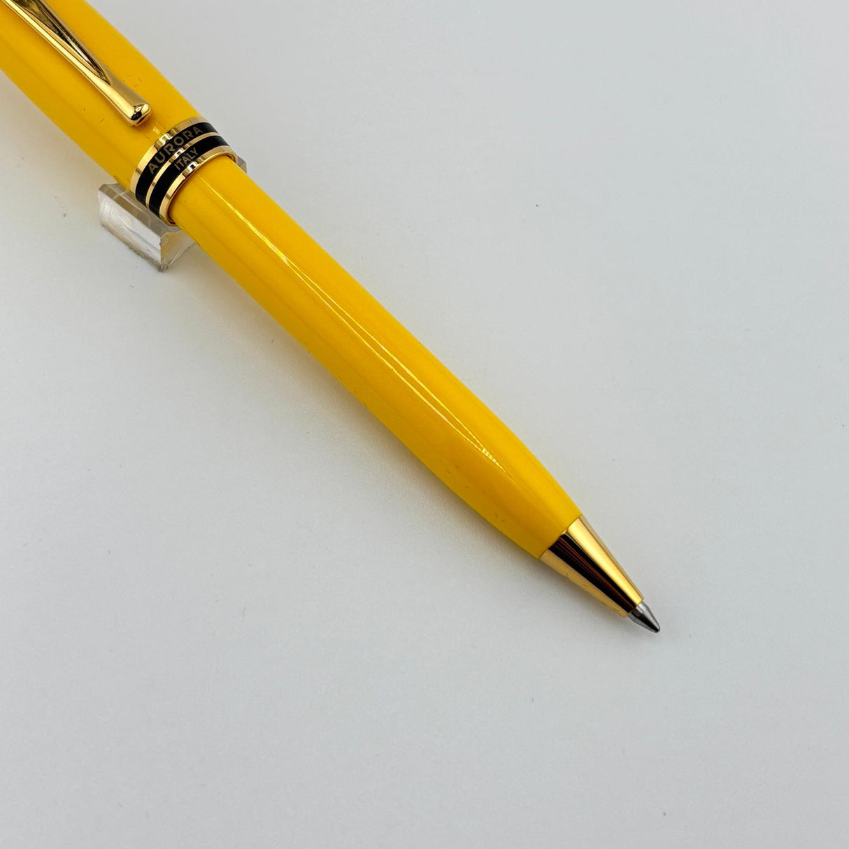 Aurora Ipsilon Resin Yellow Pen Set - Fountain Pen Rollerball and Ballpoint