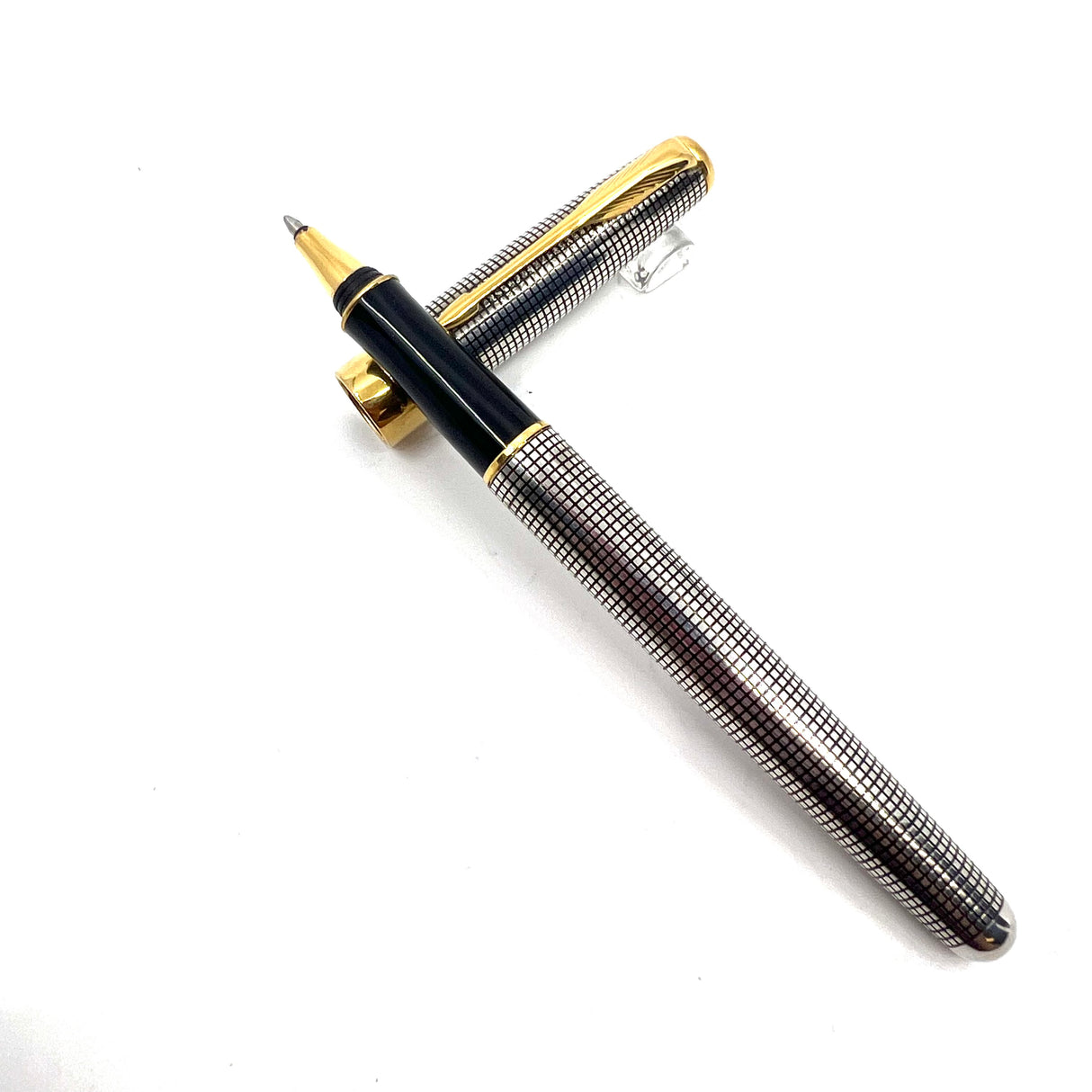 Parker Cisele Cross-Hatch Sterling Silver Rollerball (1996)