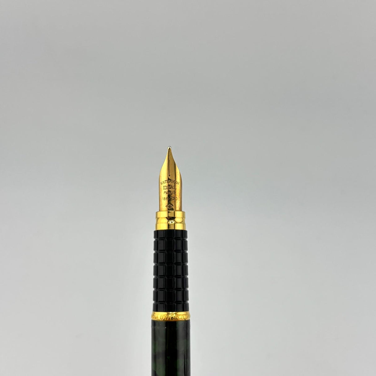 Waterman Exclusive Green Marble circa 1990 gold nib 18K - Fountain Pen