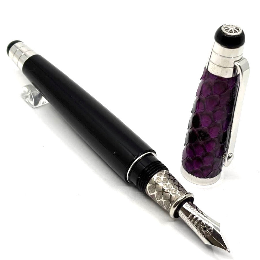 Signum (Italy) Python - Variegated Purple Python Skin Fountain Pen