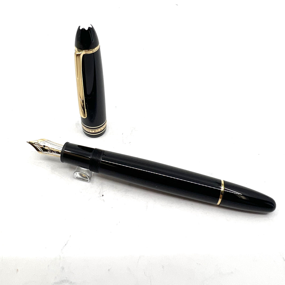 Montblanc Meisterstuck Black Resin #147 LeGrand Traveler Fountain Pen - Cartridge-Fill Only
