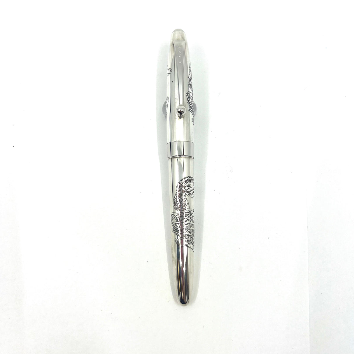 Pilot-Namiki Sterling Silver Dragon Fountain Pen - Fine 18kt Gold Nib