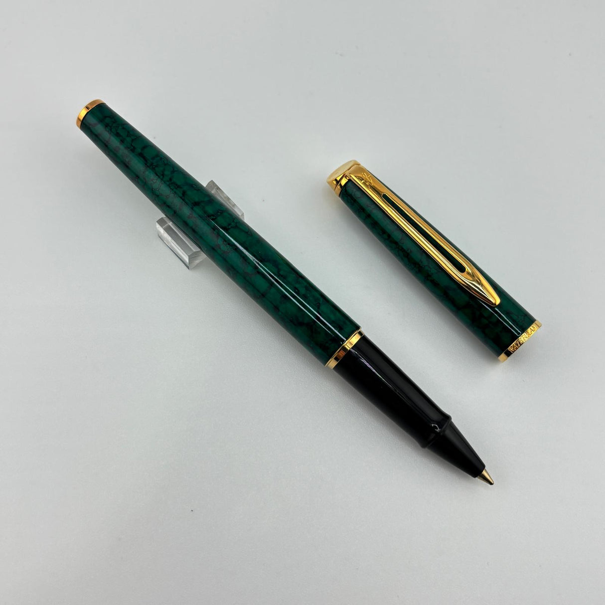Waterman Hemisphere Acqua Marble Green Set - Ballpoint and Rollerball