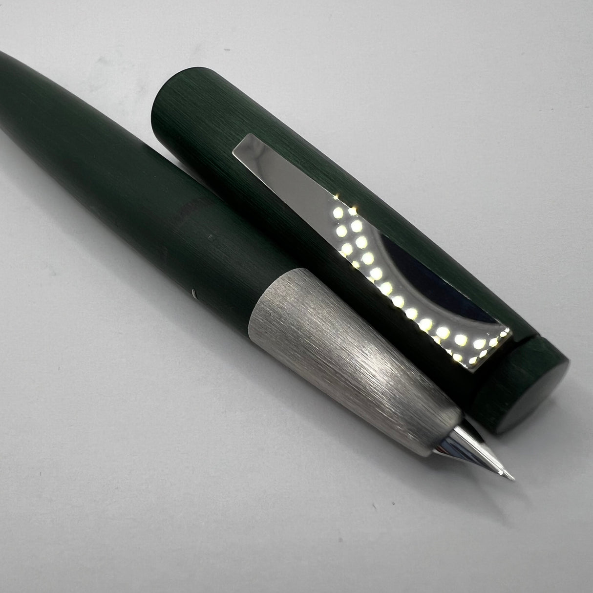Lamy #2000 "Pine" Limited Edition - Brushed Dark Green Polycarbonate Fountain Pen - Fine 14kt Gold Nib
