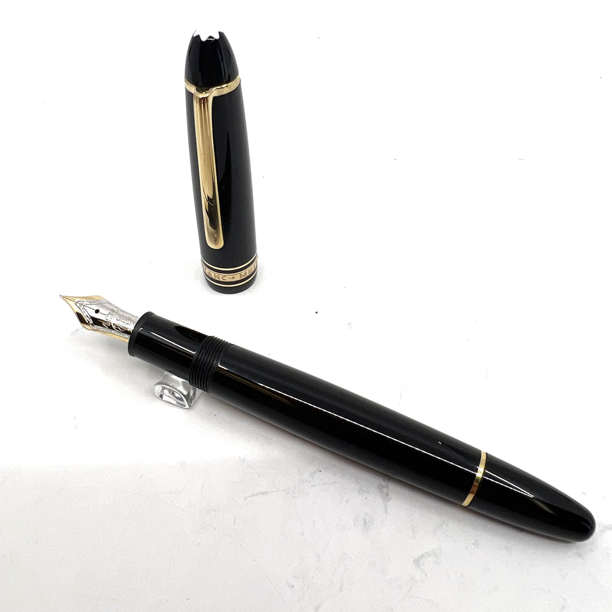 Montblanc Meisterstuck Black Resin #147 LeGrand Traveler Fountain Pen