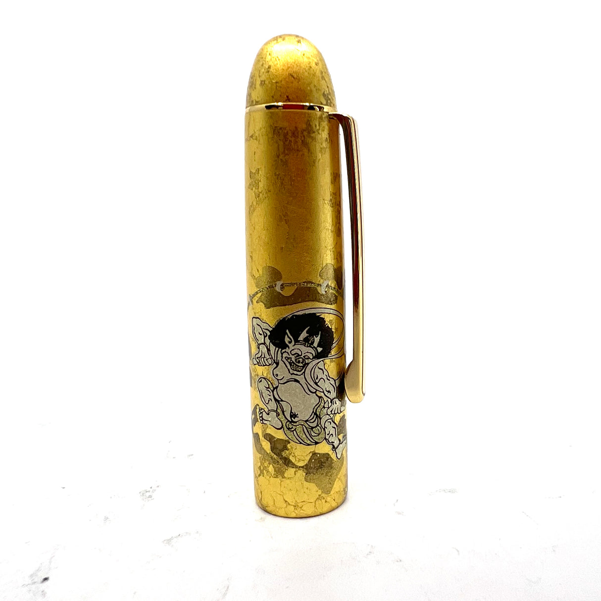 Platinum Gold Leaf Fujin Raijin (Wind God & Thunder God) Fountain Pen