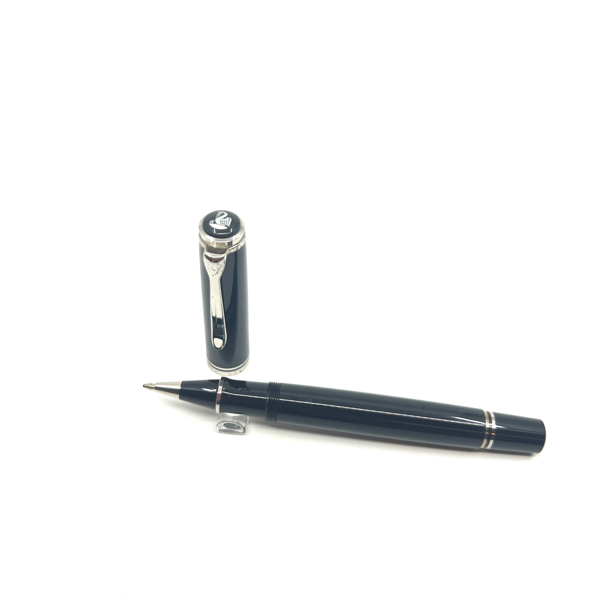 Pelikan R805 Black Rollerball - Platinum Plated Trim