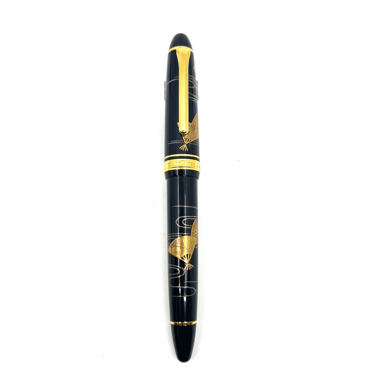 Sailor 1911L Maki-e Floating Fans Fountain Pen - Rare Naginata Cross 21K Nib