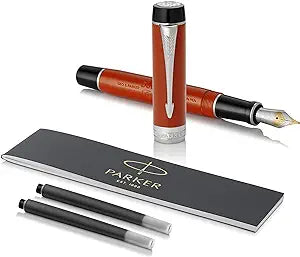 Parker Duofold Big Red Vintage Centennial Fountain Pen with Chrome Trim