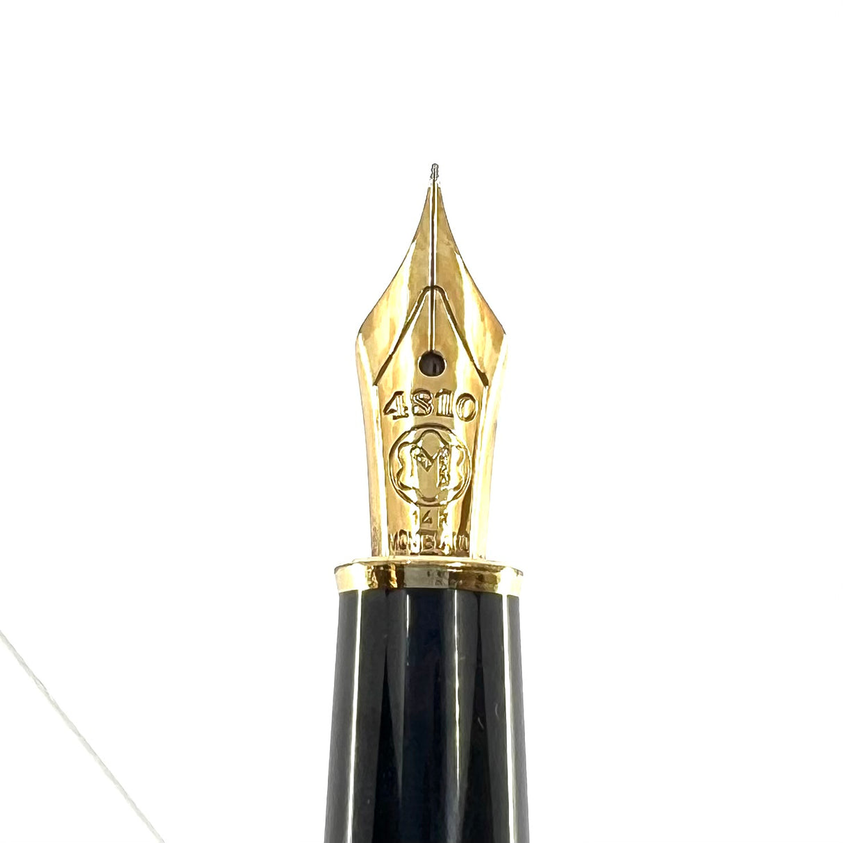 Montblanc Black Resin Meisterstuck #144 Classique Fountain Pen - Extra Fine 14kt Gold Nib
