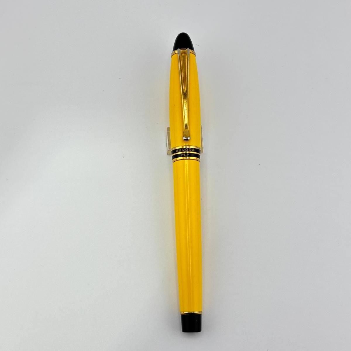 Aurora Ipsilon Resin Yellow Pen Set - Fountain Pen Rollerball and Ballpoint