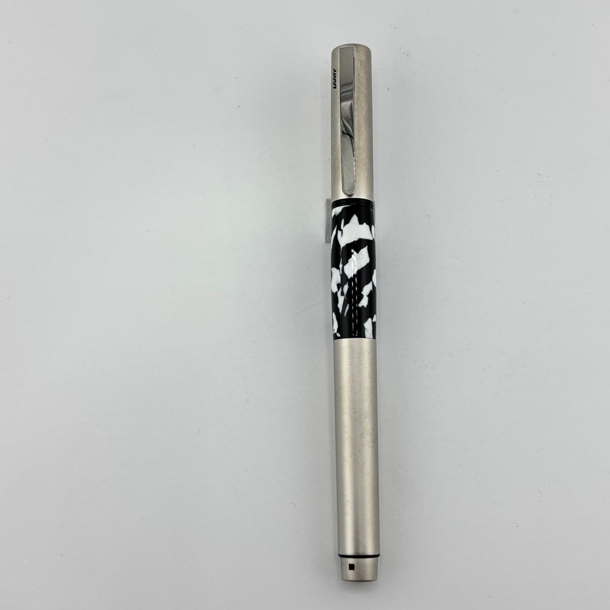 Lamy Accent silver brushed black and white Leopard skin - Fountain Pen