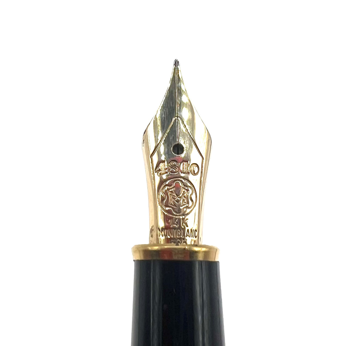 Montblanc Meisterstuck Classique #144 Black Resin Fountain Pen- Fine 14kt Gold Nib