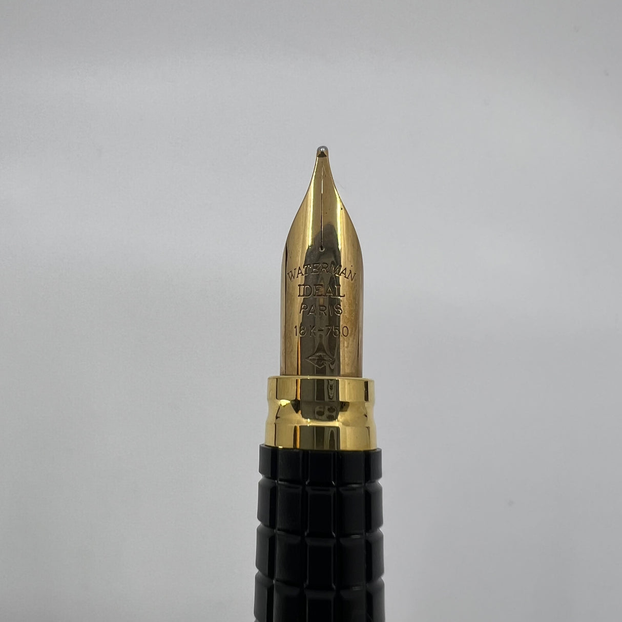 Waterman "Exclusive" Collection Green & Black Marble Lacquered Fountain Pen - Medium 18kt Gold Nib
