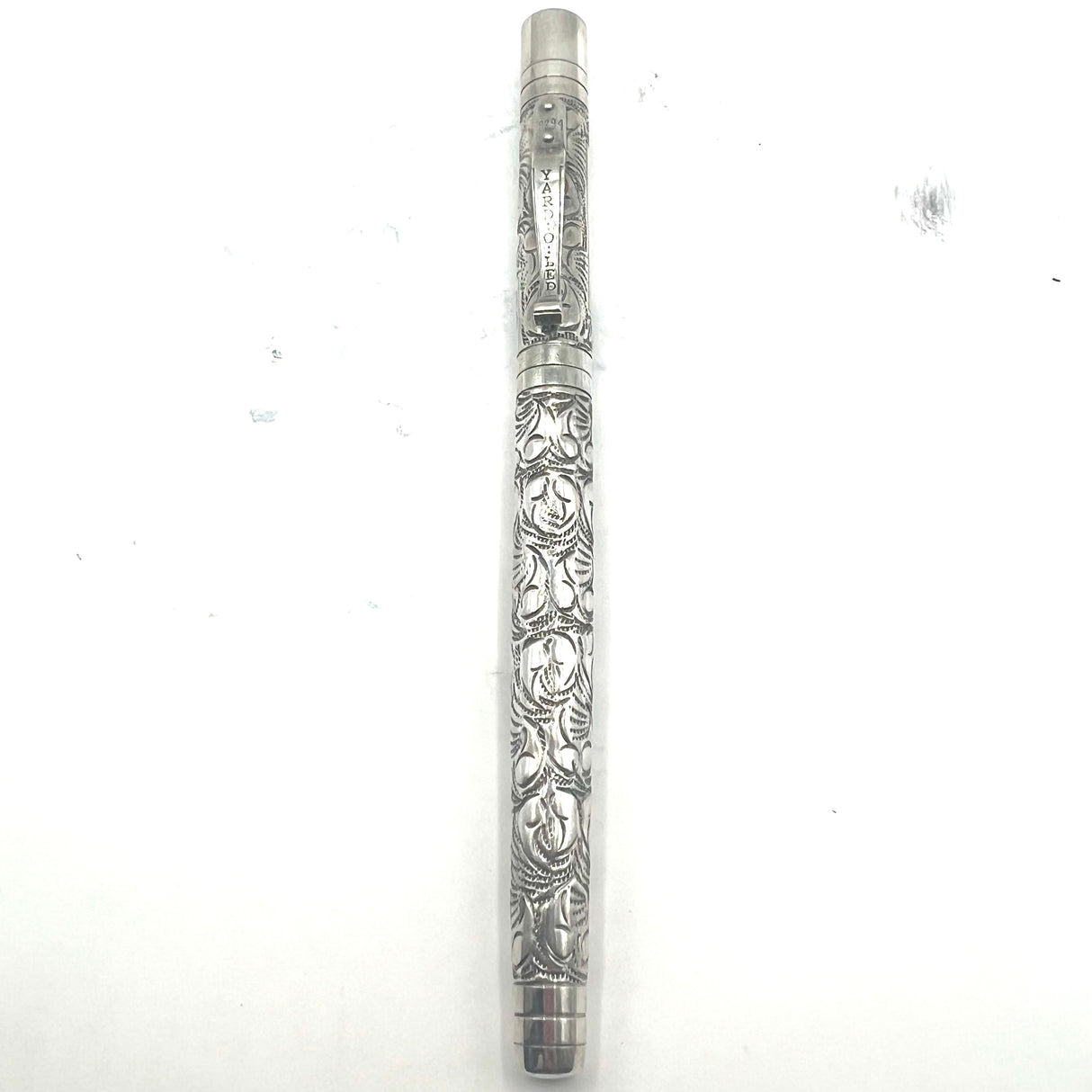 Yard-o-Led Standard Victorian Sterling Silver Fountain Pen - Broad 18kt Gold Nib