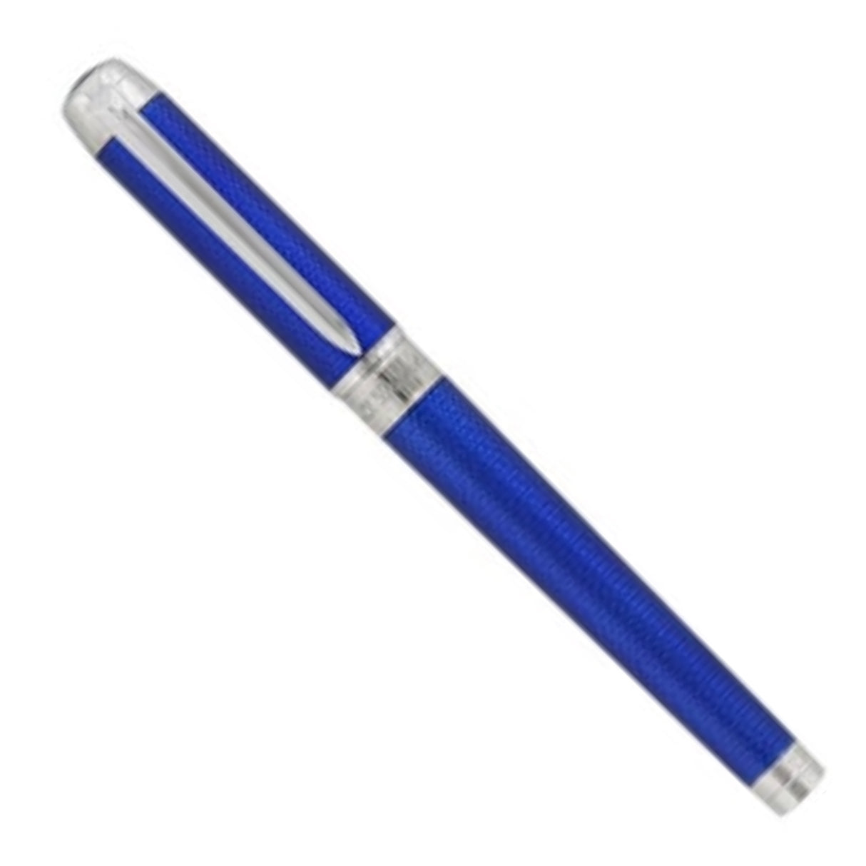 S.T. Dupont Eternity XL Blue Lacquer Over Guilloche - Fountain Pen