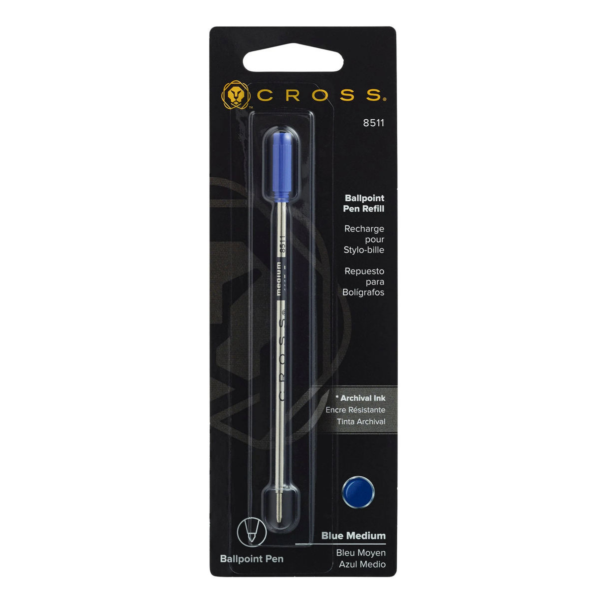 Cross Ballpoint Pen Refill # 8511 - Blue - Medium