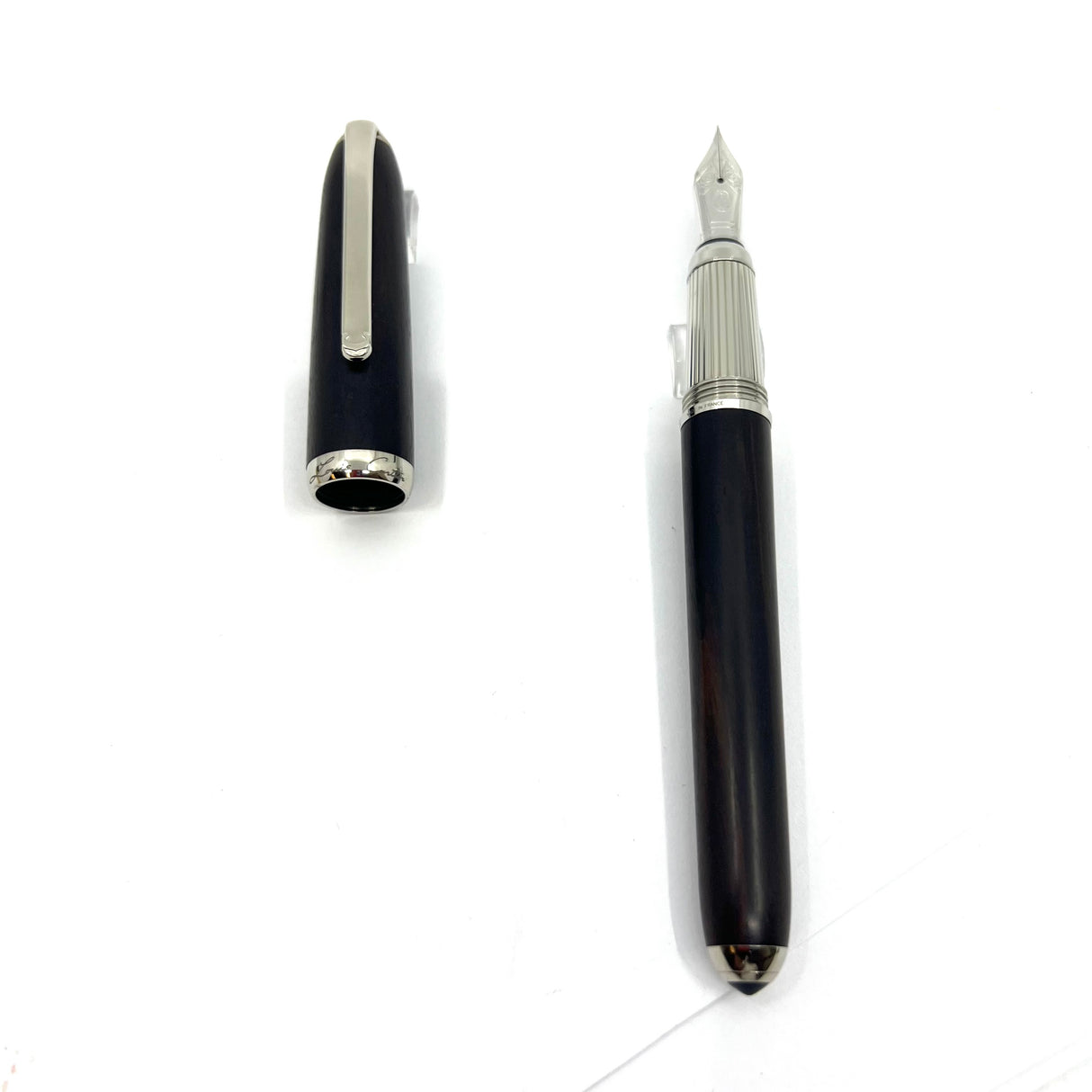 Louis Cartier Dandy Ebony Wood Body - Limited Edition Fountain Pen - Fine 18kt Gold Nib