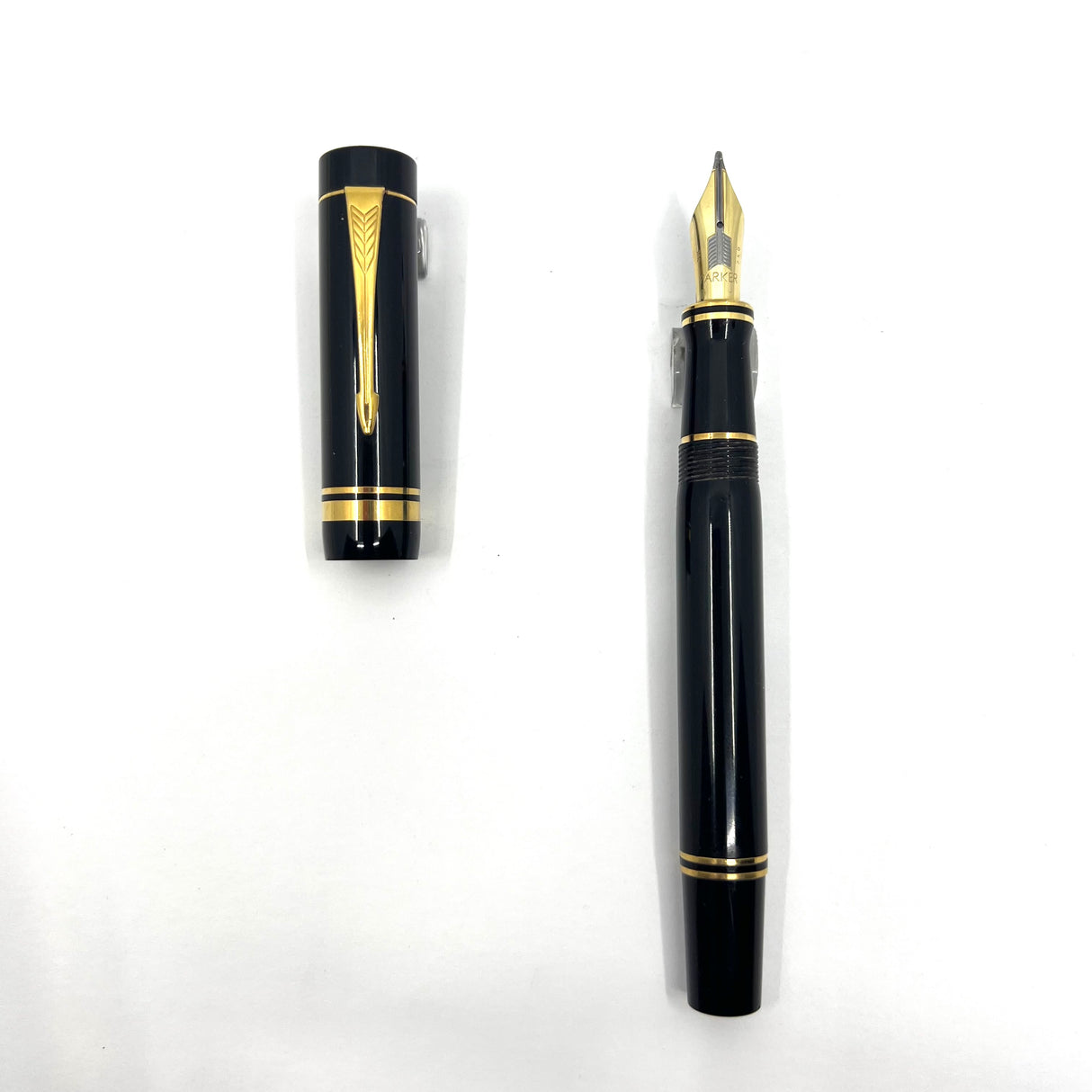 Parker Centennial Black Duofold (Largest Size) Fountain Pen