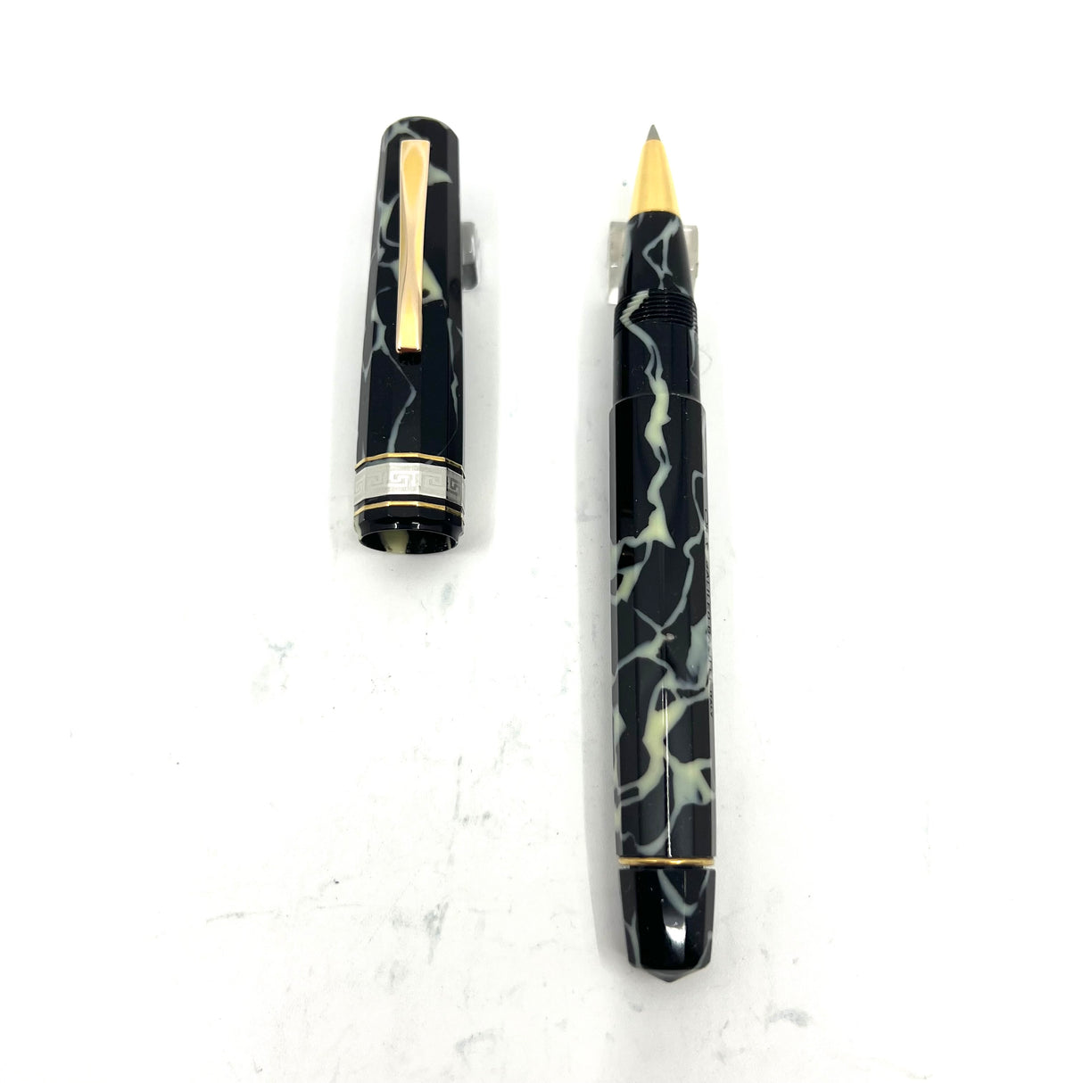 Omas Paragon Galileo Special Edition Black & Pearl Celluloid Rollerball