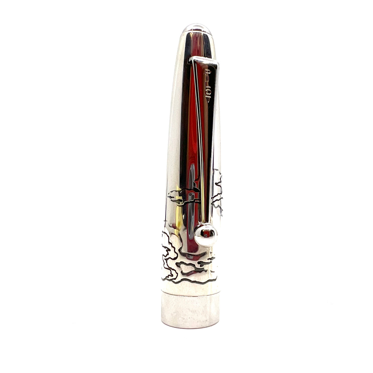 Pilot Sterling Silver Mt. Fuji & Wave Fountain Pen